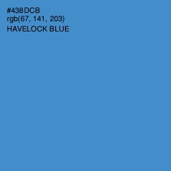 #438DCB - Havelock Blue Color Image