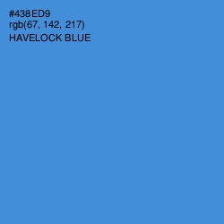 #438ED9 - Havelock Blue Color Image