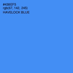 #438EF5 - Havelock Blue Color Image