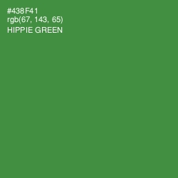 #438F41 - Hippie Green Color Image