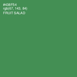 #438F54 - Fruit Salad Color Image