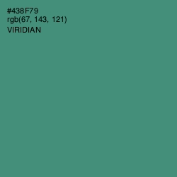 #438F79 - Viridian Color Image