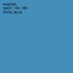 #438FBA - Steel Blue Color Image