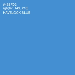 #438FD2 - Havelock Blue Color Image