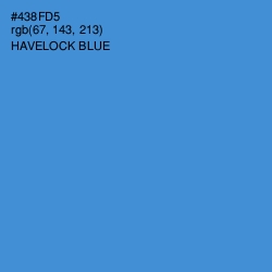 #438FD5 - Havelock Blue Color Image