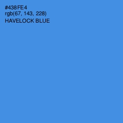 #438FE4 - Havelock Blue Color Image