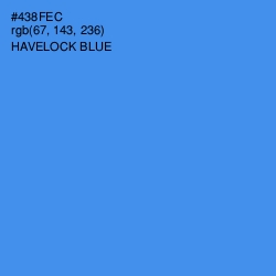 #438FEC - Havelock Blue Color Image