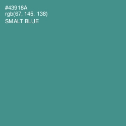 #43918A - Smalt Blue Color Image