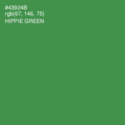 #43924B - Hippie Green Color Image
