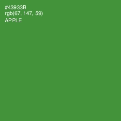 #43933B - Apple Color Image