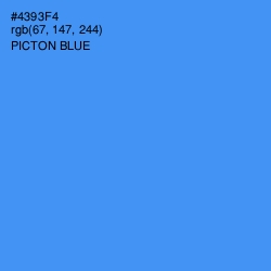 #4393F4 - Picton Blue Color Image
