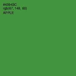 #43943C - Apple Color Image