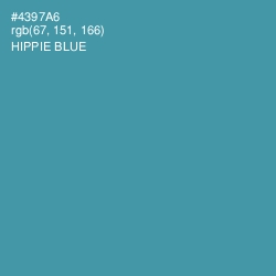 #4397A6 - Hippie Blue Color Image