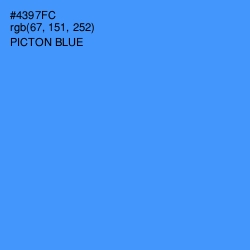 #4397FC - Picton Blue Color Image