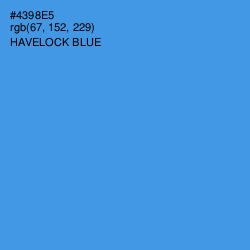 #4398E5 - Havelock Blue Color Image