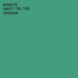 #439C7E - Viridian Color Image