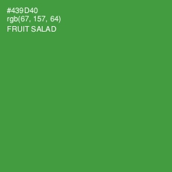 #439D40 - Fruit Salad Color Image