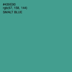 #439E90 - Smalt Blue Color Image