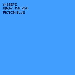 #439EFE - Picton Blue Color Image