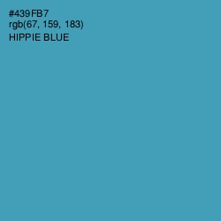 #439FB7 - Hippie Blue Color Image