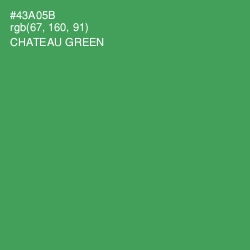 #43A05B - Chateau Green Color Image