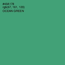 #43A178 - Ocean Green Color Image