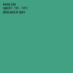 #43A183 - Breaker Bay Color Image