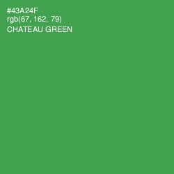 #43A24F - Chateau Green Color Image