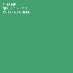 #43A26F - Chateau Green Color Image