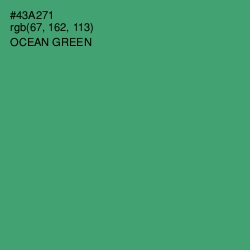 #43A271 - Ocean Green Color Image