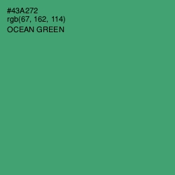 #43A272 - Ocean Green Color Image