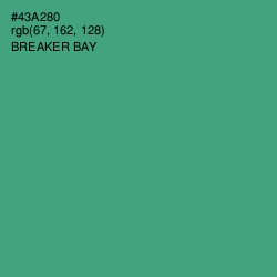 #43A280 - Breaker Bay Color Image