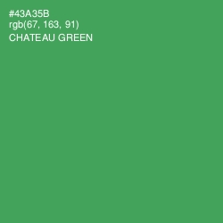 #43A35B - Chateau Green Color Image