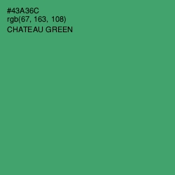 #43A36C - Chateau Green Color Image