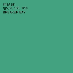 #43A381 - Breaker Bay Color Image