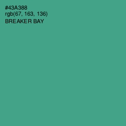 #43A388 - Breaker Bay Color Image