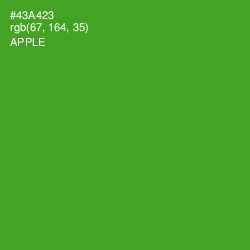 #43A423 - Apple Color Image