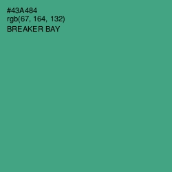 #43A484 - Breaker Bay Color Image