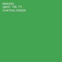 #43A54D - Chateau Green Color Image