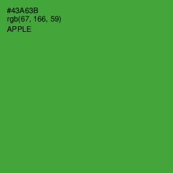 #43A63B - Apple Color Image