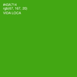 #43A714 - Vida Loca Color Image