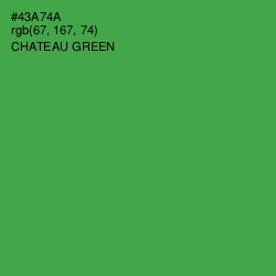 #43A74A - Chateau Green Color Image