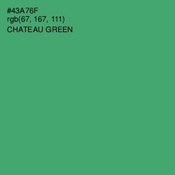 #43A76F - Chateau Green Color Image