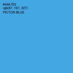 #43A7E3 - Picton Blue Color Image