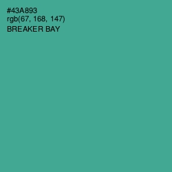 #43A893 - Breaker Bay Color Image
