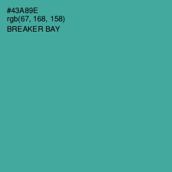 #43A89E - Breaker Bay Color Image