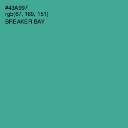 #43A997 - Breaker Bay Color Image