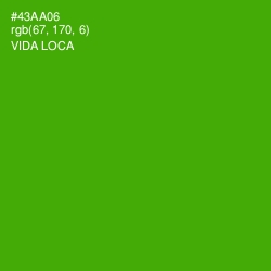 #43AA06 - Vida Loca Color Image