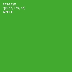 #43AA30 - Apple Color Image