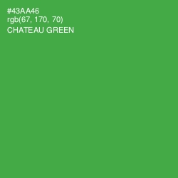 #43AA46 - Chateau Green Color Image